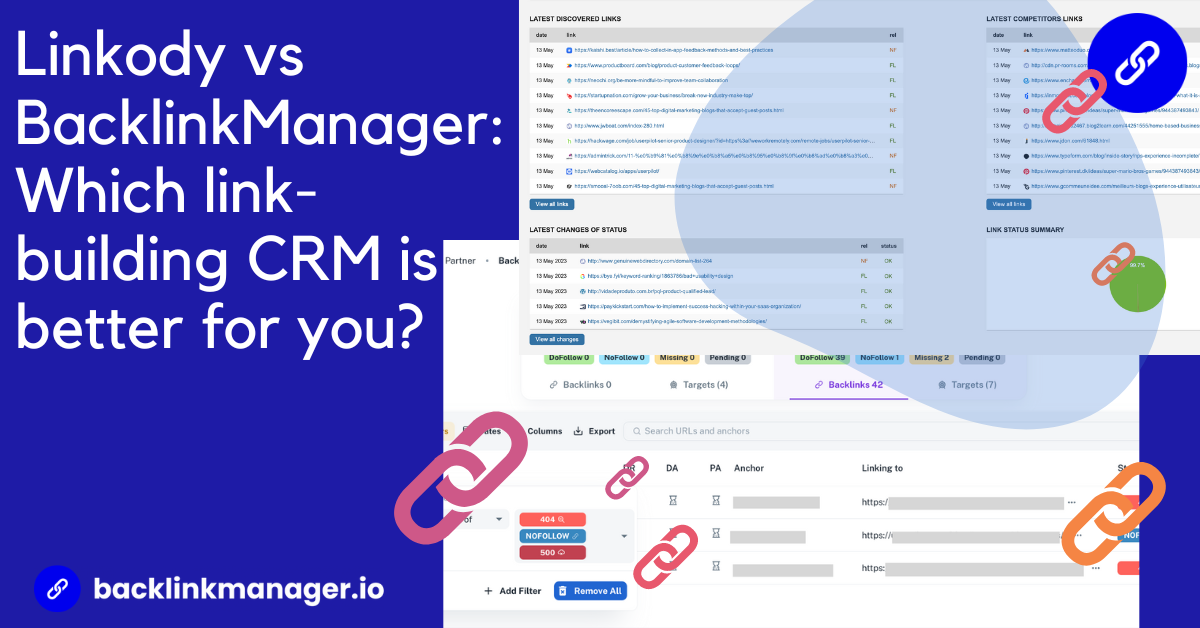 linkody vs backlinkmanager Userpilot Pawel Tatarek Freelance SaaS Writer portfolio