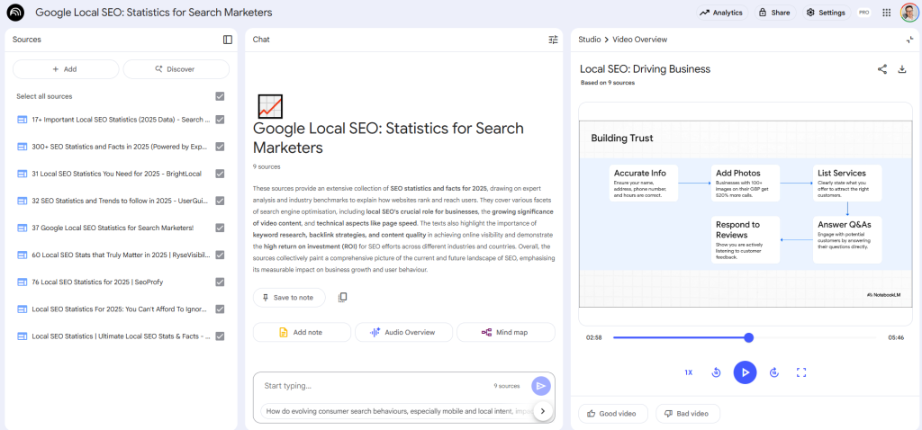 Best Freelance Writer Tools: NotebookLM homepage