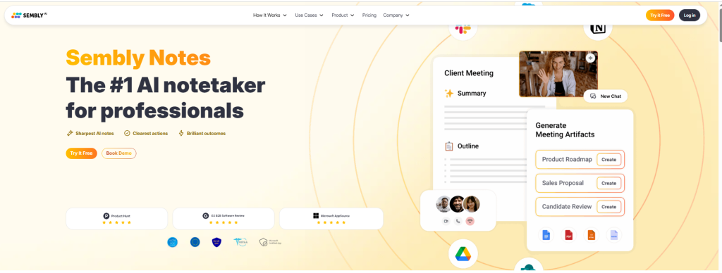 best freelance writer tools: buffer sembley ai homepage