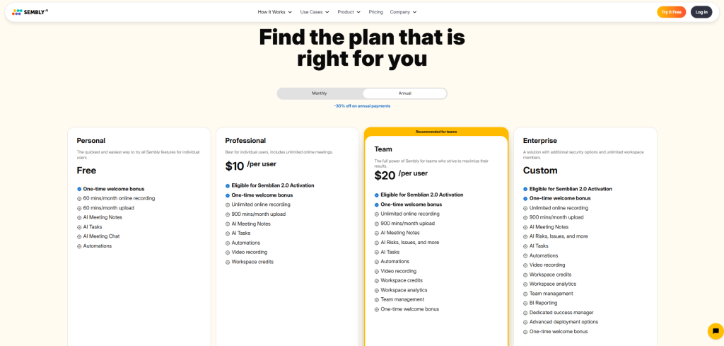 best freelance writer tools: sembley ai pricing